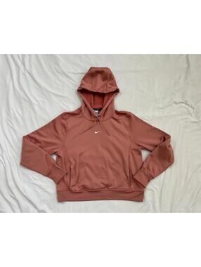 Nike women’s size large rose pink phoenix fleece oversized pullover hoodie
